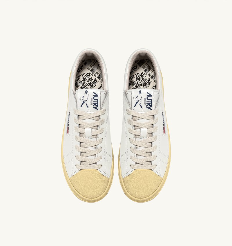 Autry Bob Lutz Low Sneaker Damen Weiß | MX20-0110W0