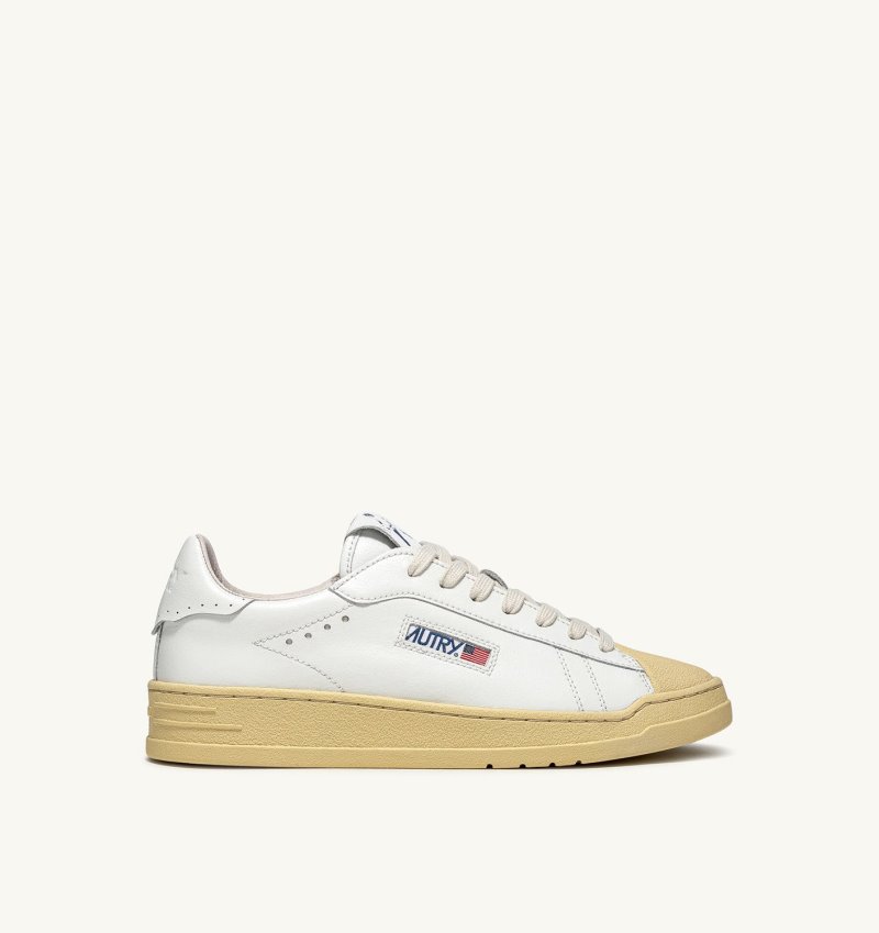 Autry Bob Lutz Low Sneaker Damen Weiß | MX20-0110W0