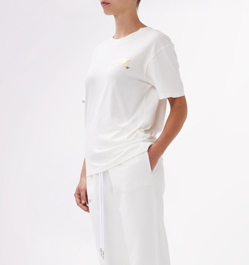 Autry Crew Neck T-shirts Damen Gold | OC31-5471U2