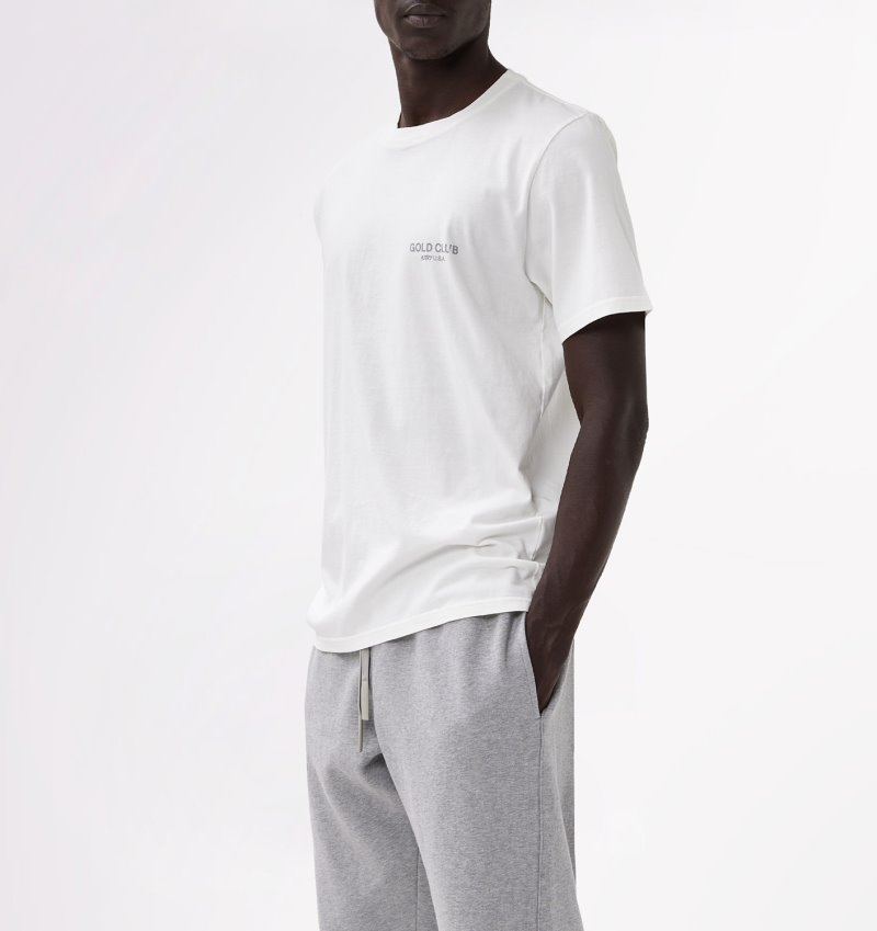 Autry Crew Neck T-shirts Herren Weiß | RY54-5844A6