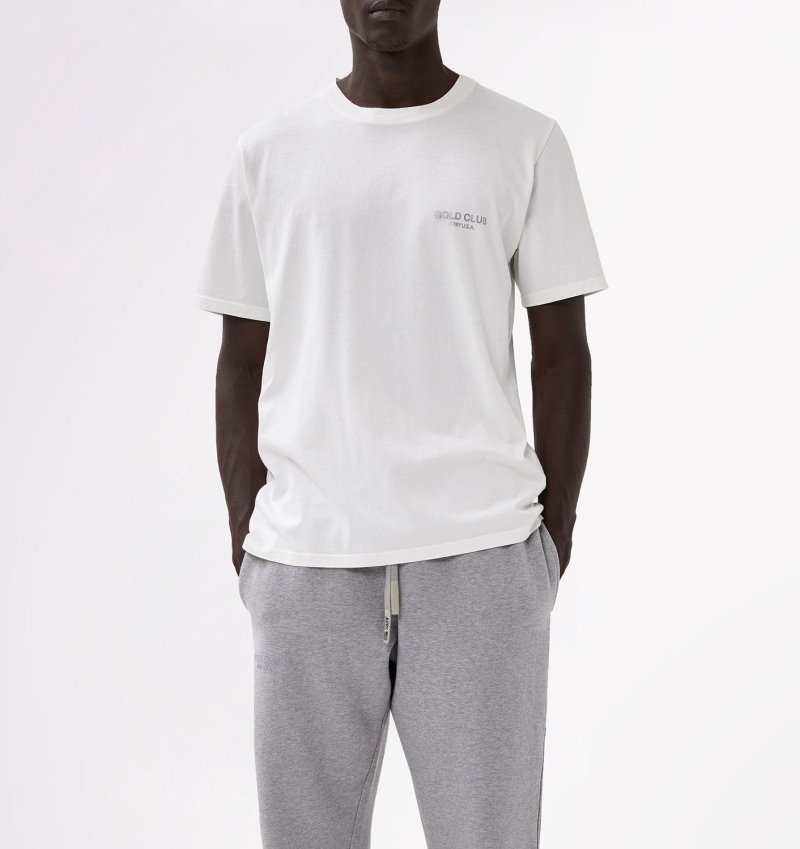 Autry Crew Neck T-shirts Herren Weiß | RY54-5844A6
