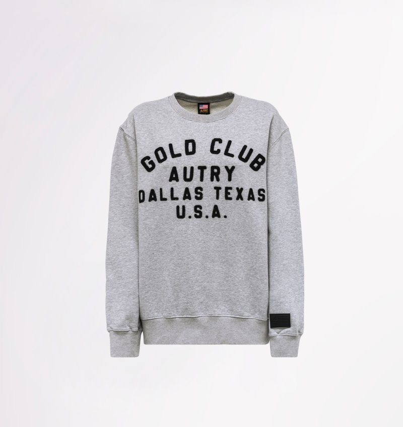 Autry Dallas Crew Neck Sweatshirts Damen Grau | HX38-3618X6