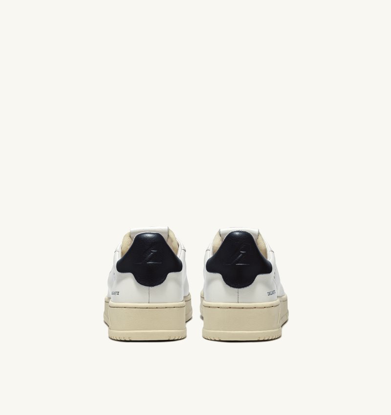 Autry Dallas Low Sneaker Damen Weiß Blau | CB12-5532J4