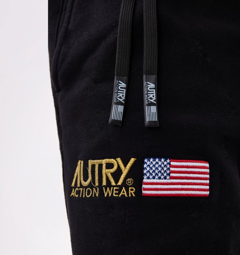 Autry Fleece Hose Herren Schwarz | HE05-1605K4