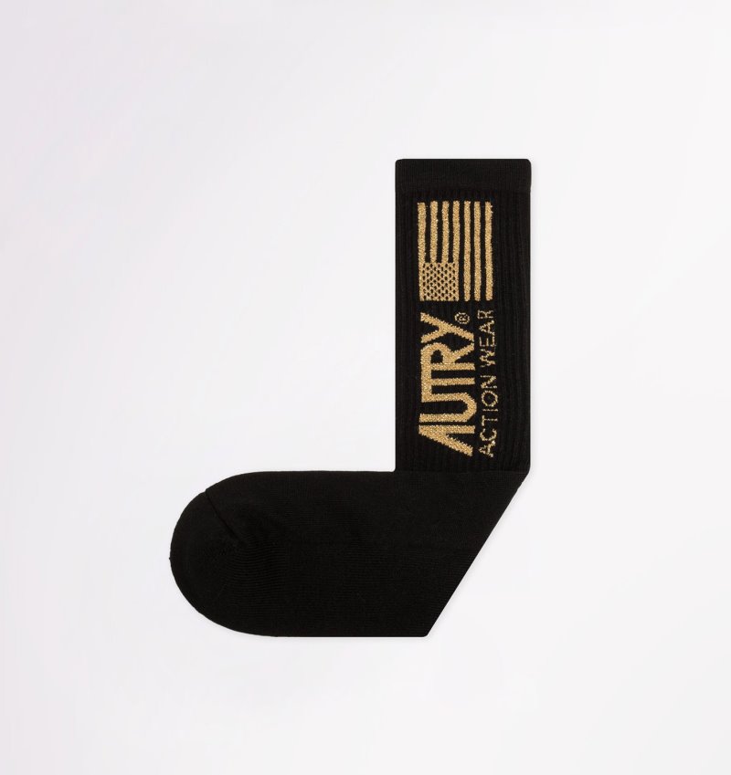 Autry Gold Club Socken Herren Schwarz | ZR54-4094P3