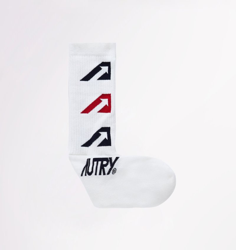 Autry Iconic Action Socken Herren Weiß | BS61-3341Z8