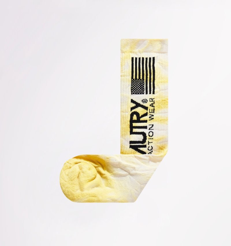 Autry Matchpoint Socken Herren Gelb | QP90-8570T9