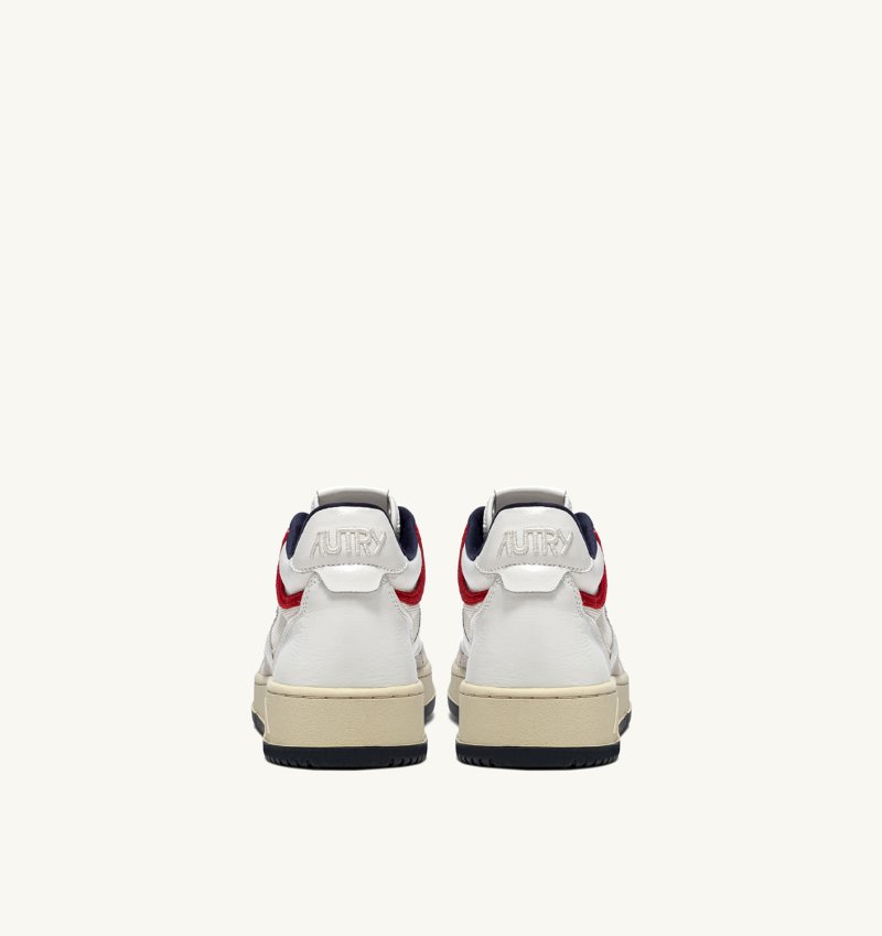 Autry Open Mid Sneaker Damen Weiß | NE34-2794L8