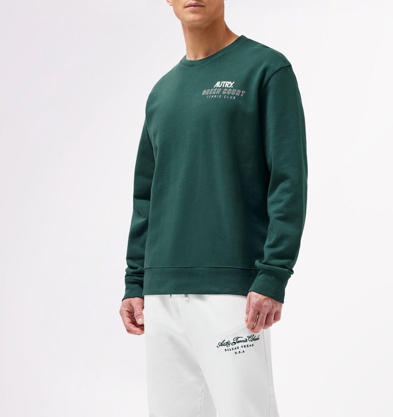 Autry Tennis Club Court Sweatshirts Herren Grün | UT28-6488Y5