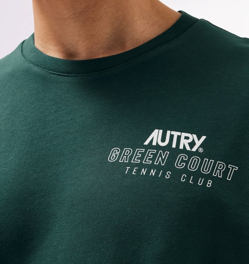 Autry Tennis Club Court Sweatshirts Herren Grün | UT28-6488Y5