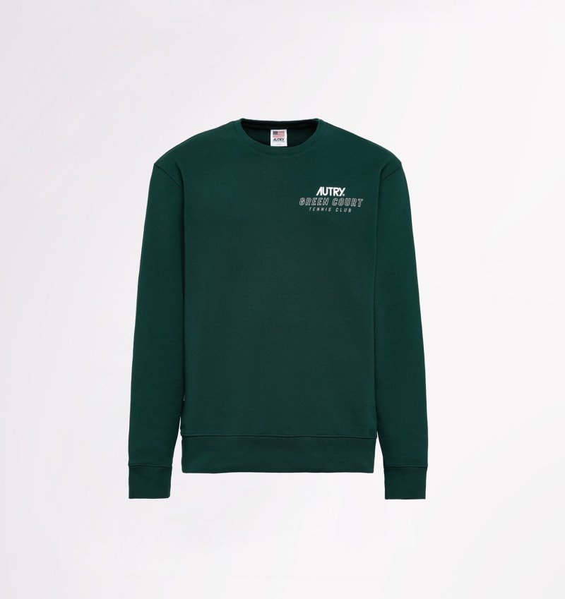 Autry Tennis Club Court Sweatshirts Herren Grün | UT28-6488Y5