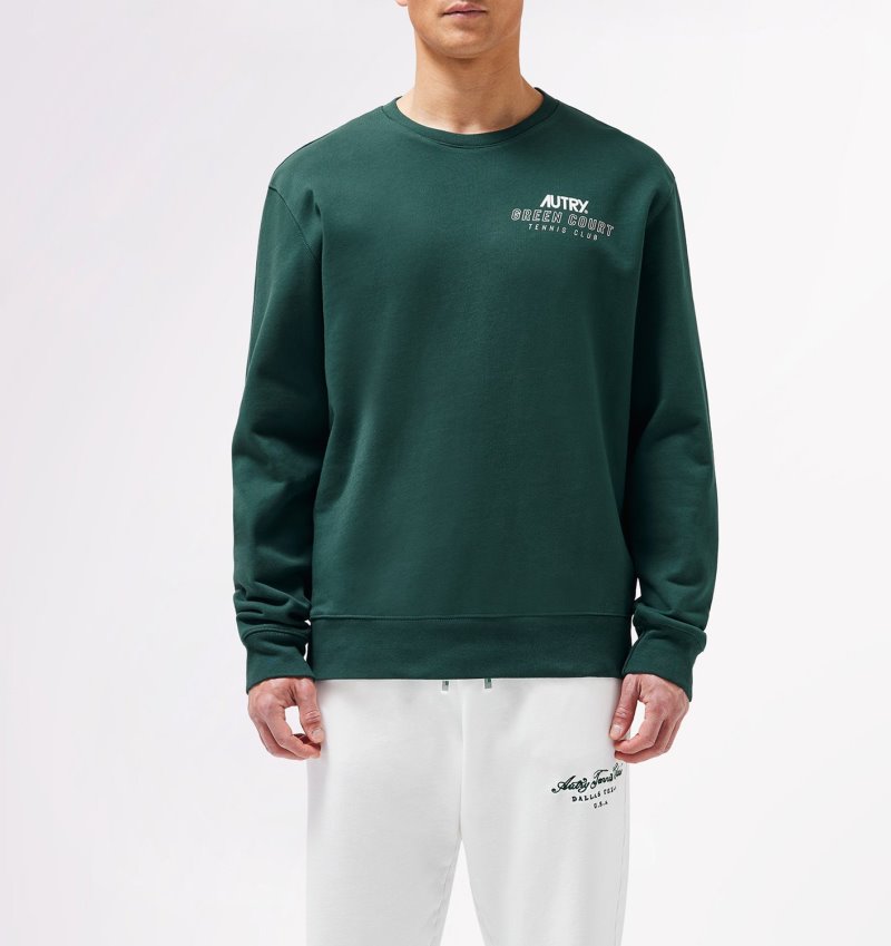 Autry Tennis Club Court Sweatshirts Herren Grün | UT28-6488Y5