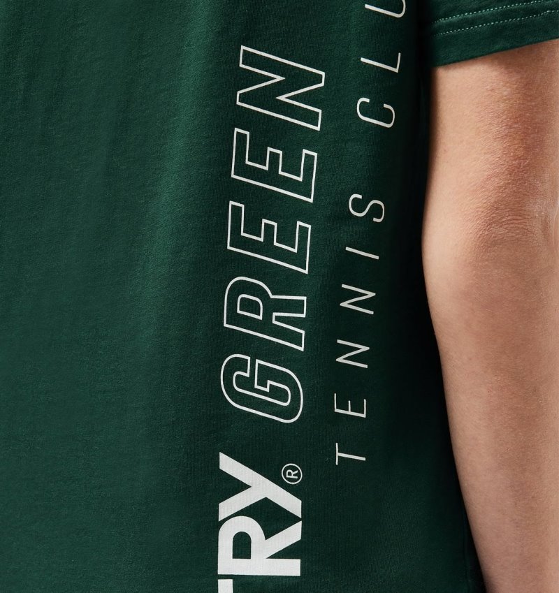 Autry Tennis Club Court T-shirts Damen Grün | OJ90-8740Y8
